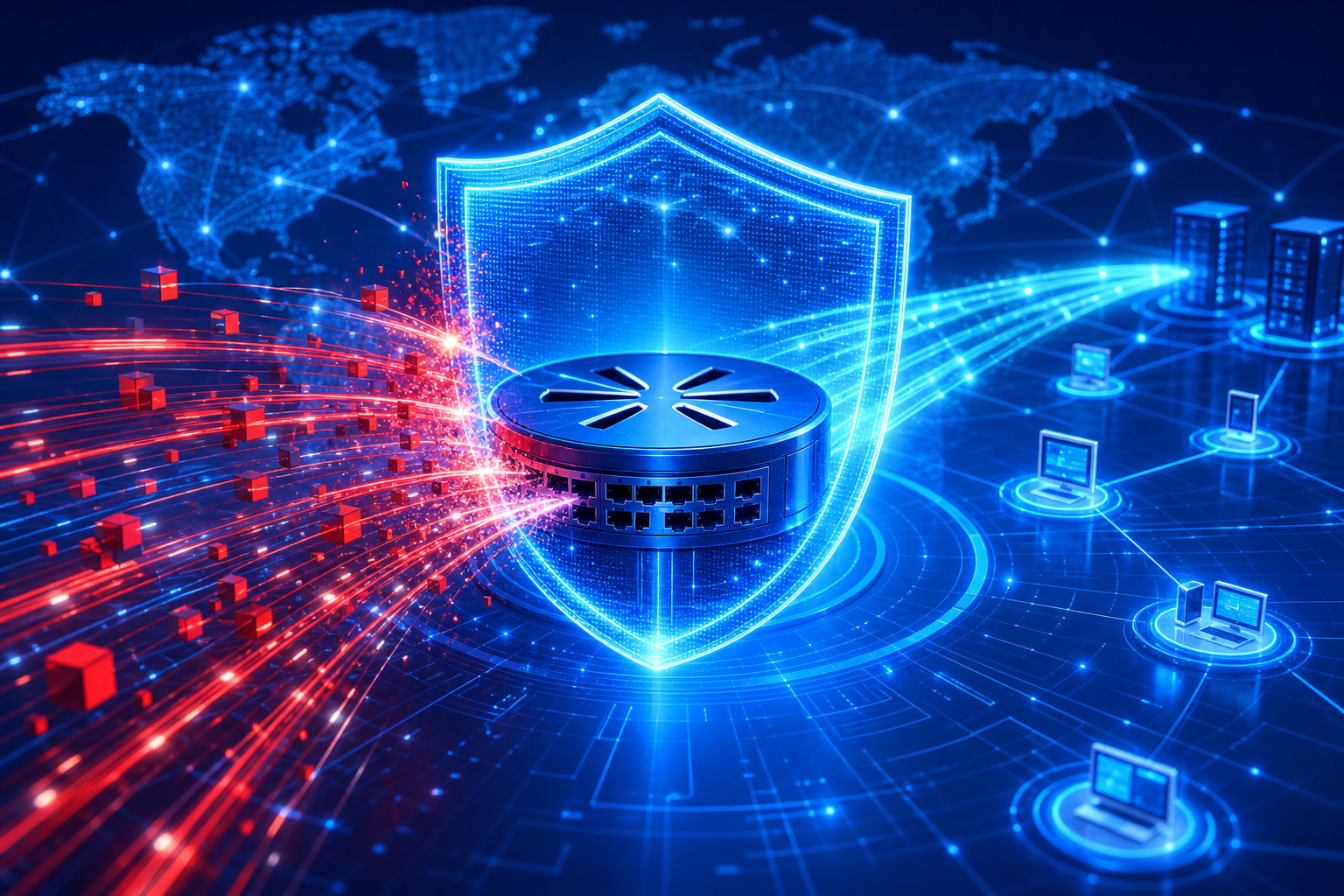 Protección del core y mitigación de tráfico DDoS